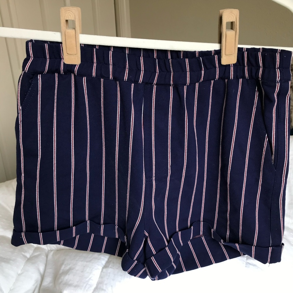 Sailor stripped cotton shorts
